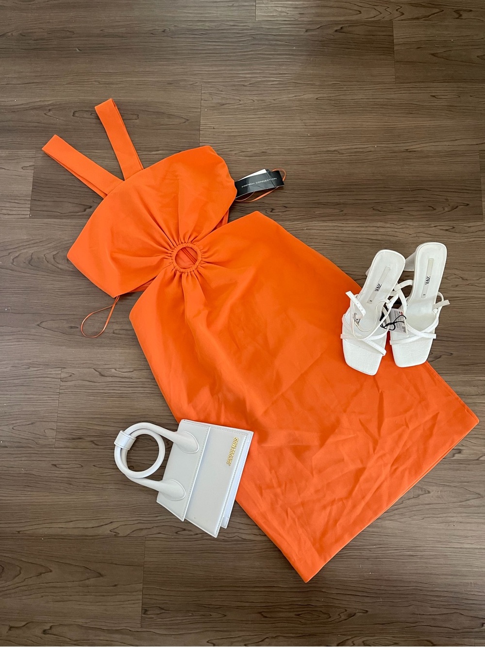 French Connection Mandarin Orange Dress
